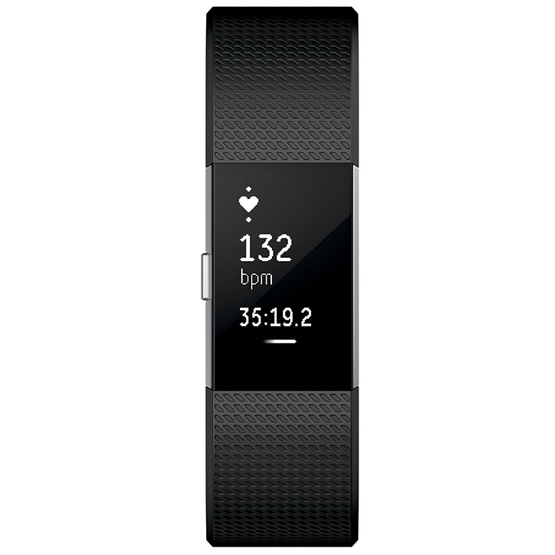 Fitbit Charge 2 Fitnessarmband Small schwarz