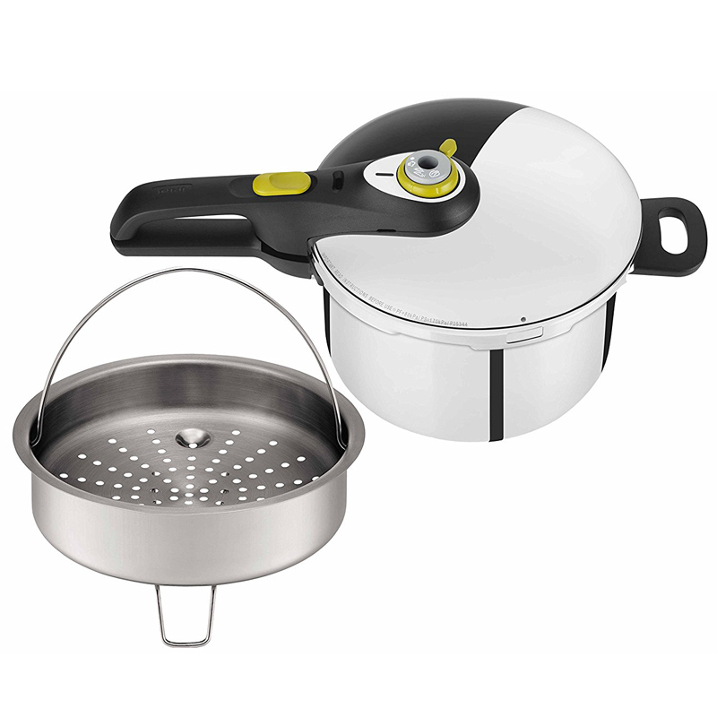 Tefal P25307 Secure 5 Neo Schnellkochtopf 22 cm, 6 L, inklusive Korbeinsatz