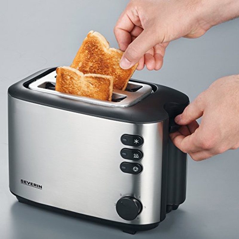 Severin AT 2514 Automatik-Toaster (850 Watt) edelstahl