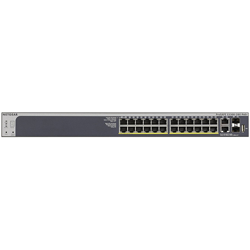 Netgear ProSAFE S3300 28Port stackable PoE Smart Switch