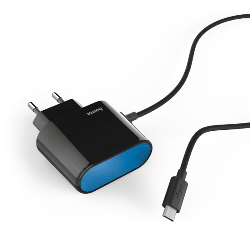 Hama Ladegerät, Micro-USB, 2.4 A, Schwarz