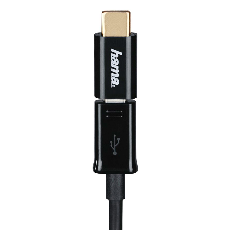 Hama USB-C-Adapter, USB-C-Stecker – Micro-USB-2.0-Kupplung