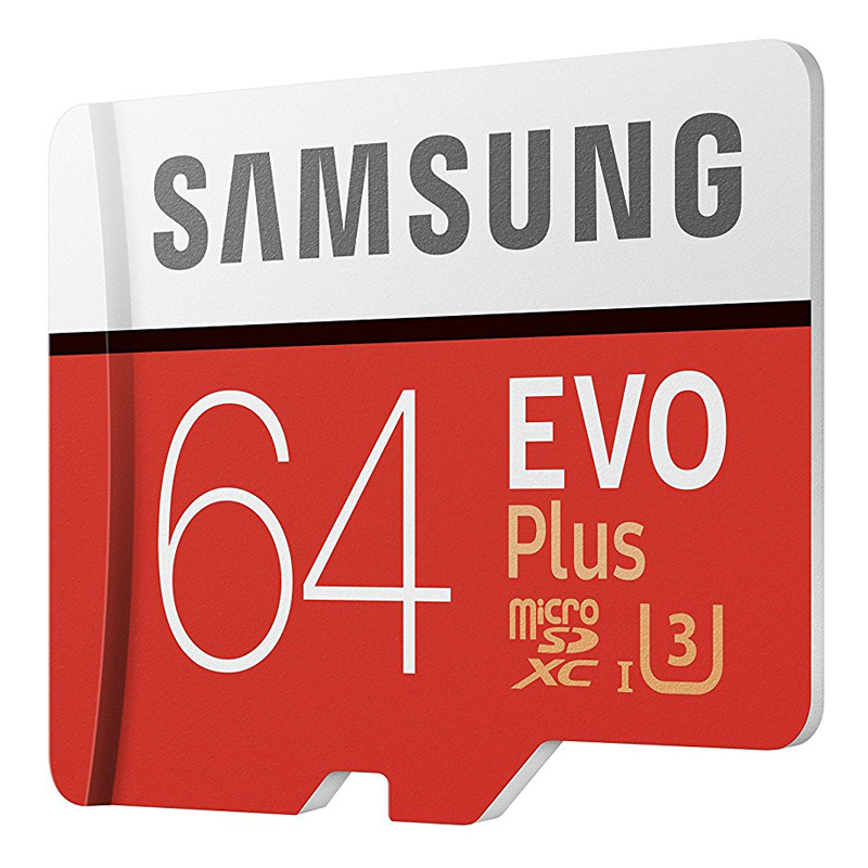 Samsung EVO+ 64GB microSDXC Card 2017 100MB/s + Adapter