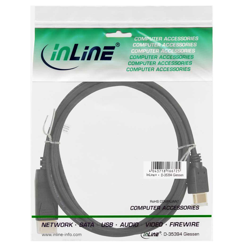 DisplayPort zu HDMI Konverter Kabel schwarz 3m