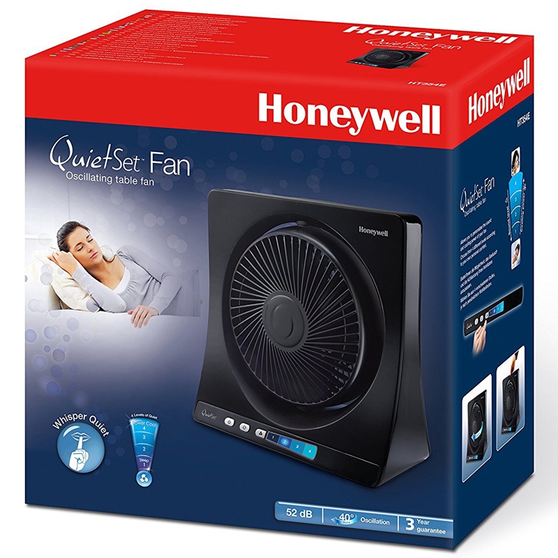 Honeywell Oszillierender QuietSet Tischventilator HT354E