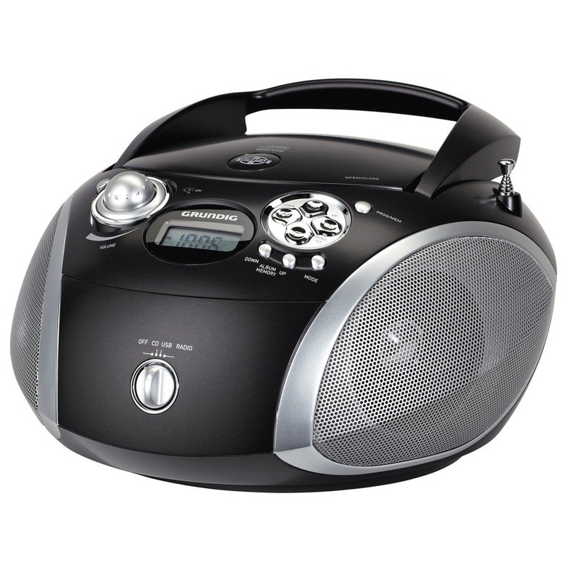 Grundig RCD 1445 CD-Player schwarz/silber