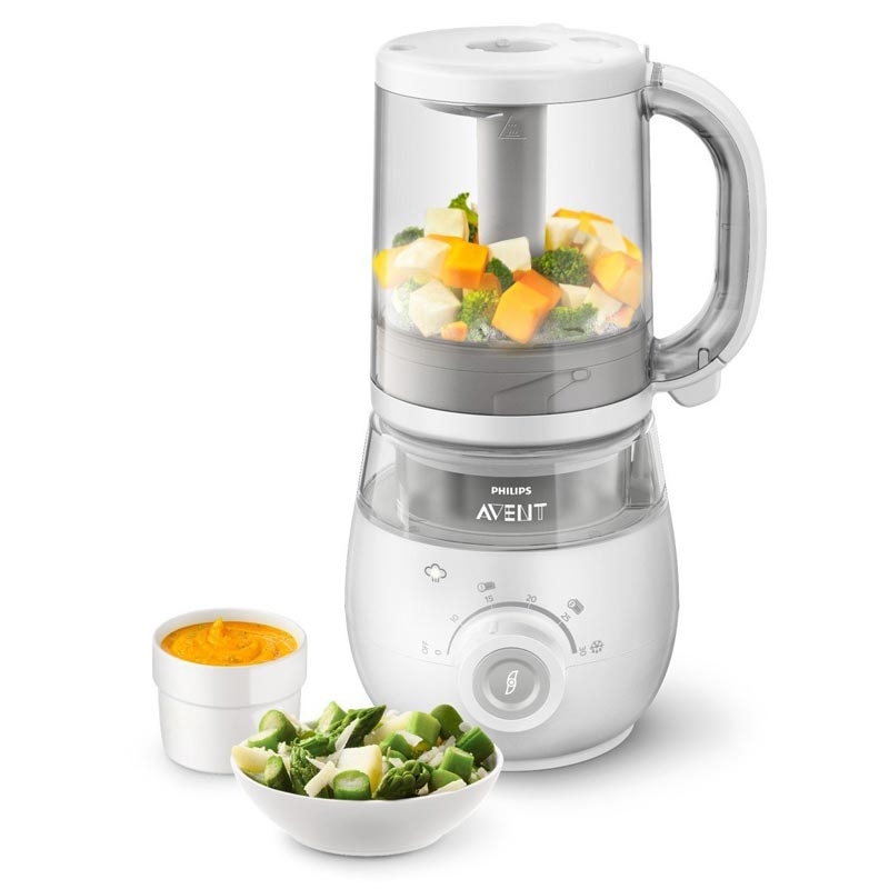 Philips Avent SCF875/02 4-in-1 Babynahrungszubereiter (Dampfgarer und Mixer)