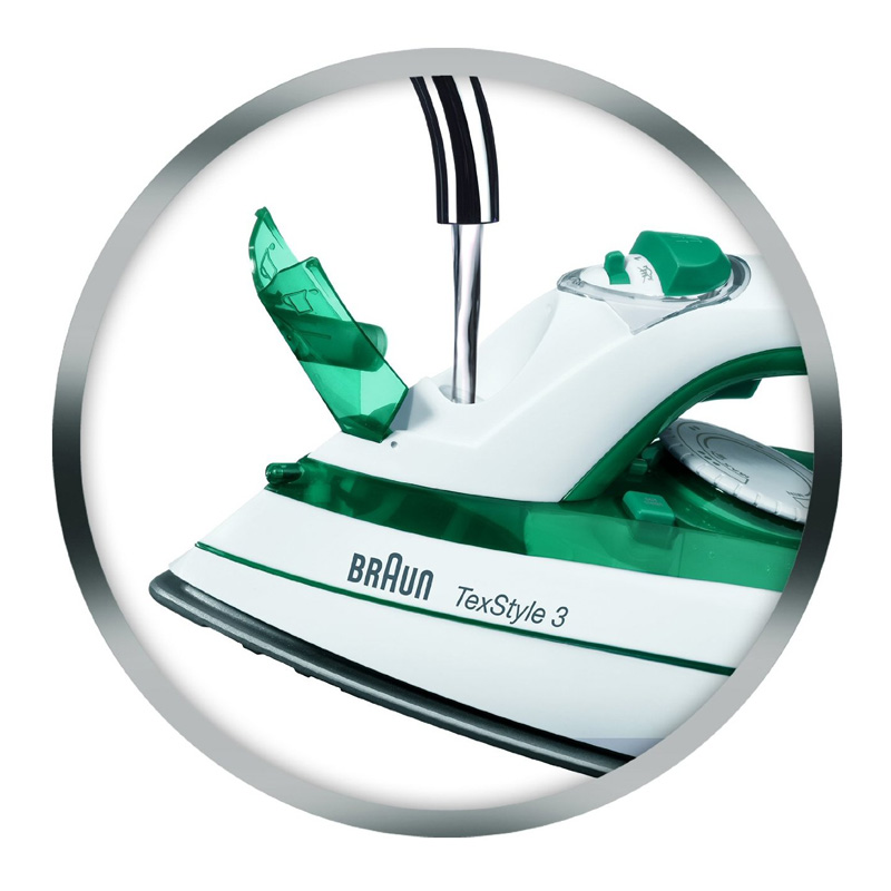 Braun TS 345 TexStyle 3 Dampfbügeleisen weiß-grün
