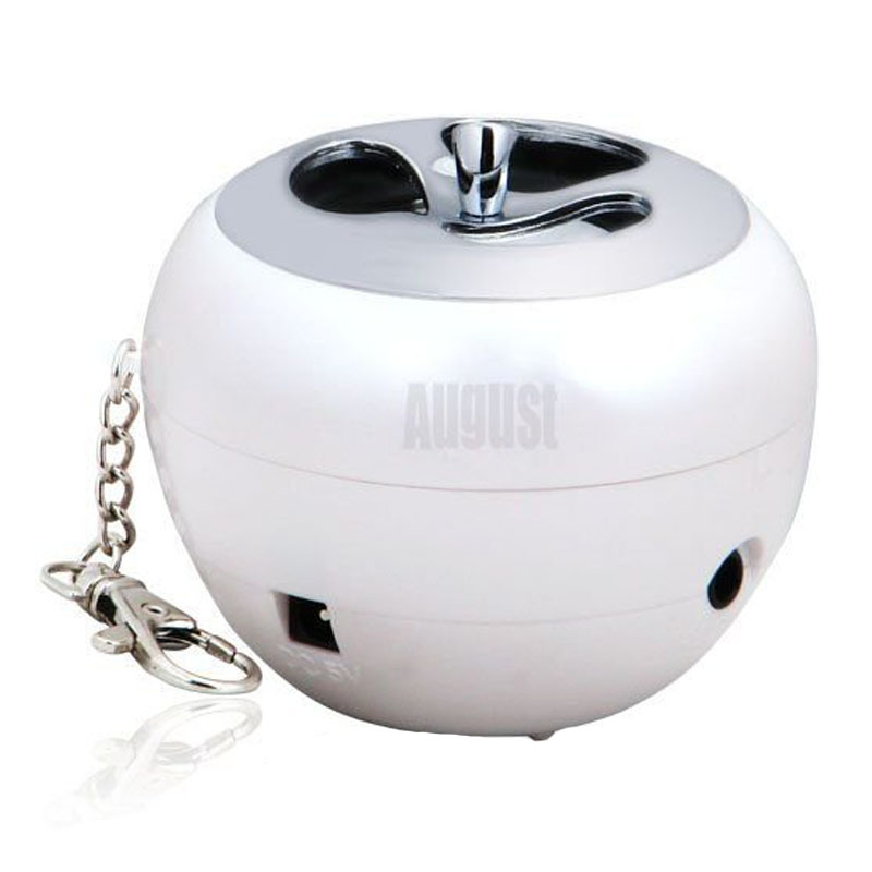 August MS310W Mini Lautsprecher weiß