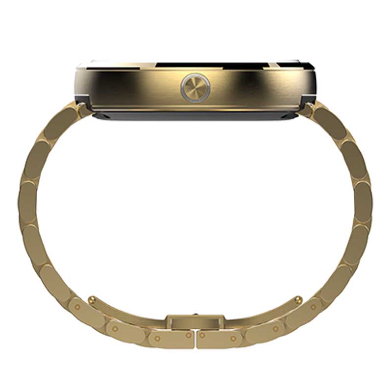 Motorola Moto 360 Smart Watch mit Metallband champagne