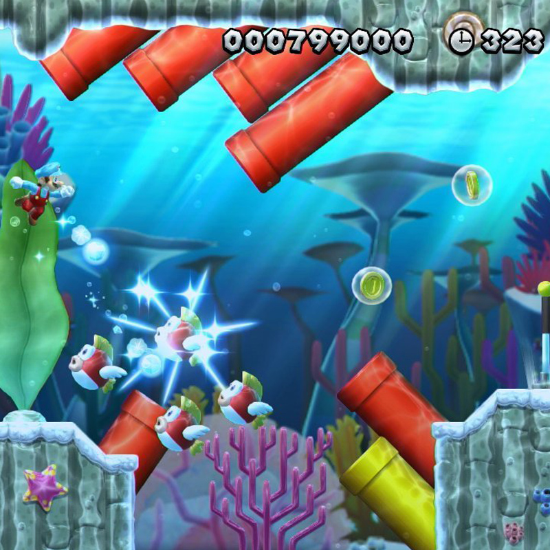 Nintendo Wii U Premium Pack 32GB Black + Super Mario & Luigi