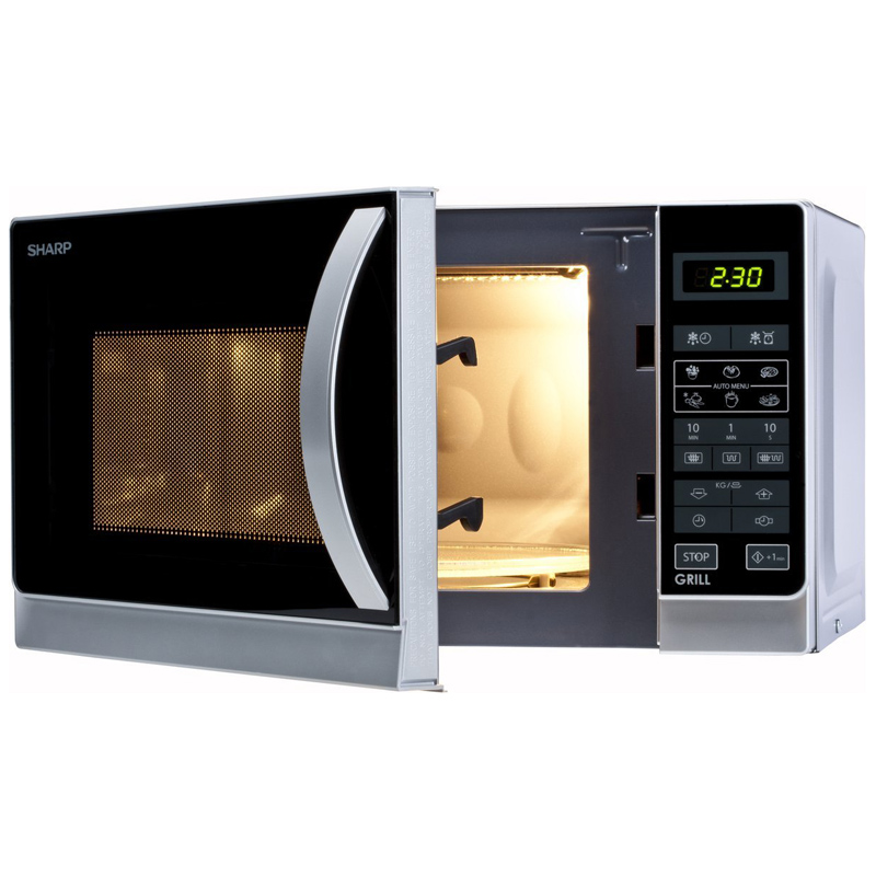 Sharp R642INW Silbermetallic Mikrowelle