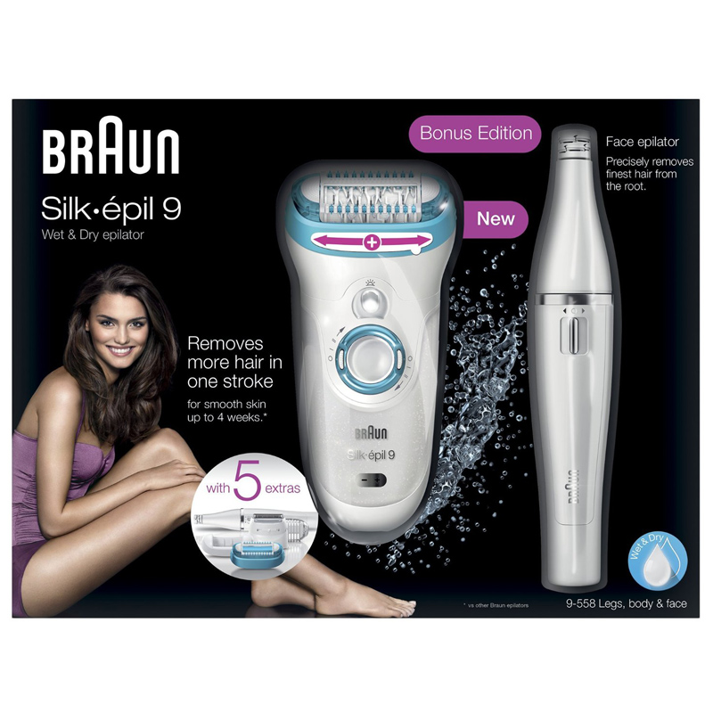 Braun Silk-épil 9 9-558 kabelloser Wet & Dry Epilierer