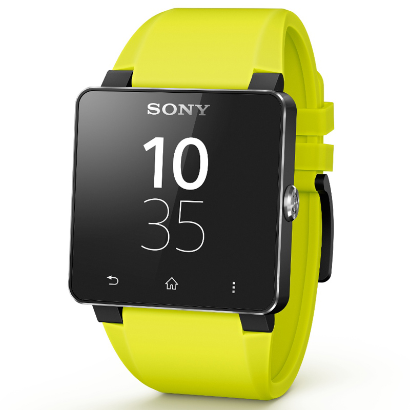 Sony SE20 Siliconarmband für SmartWatch 2 gelb