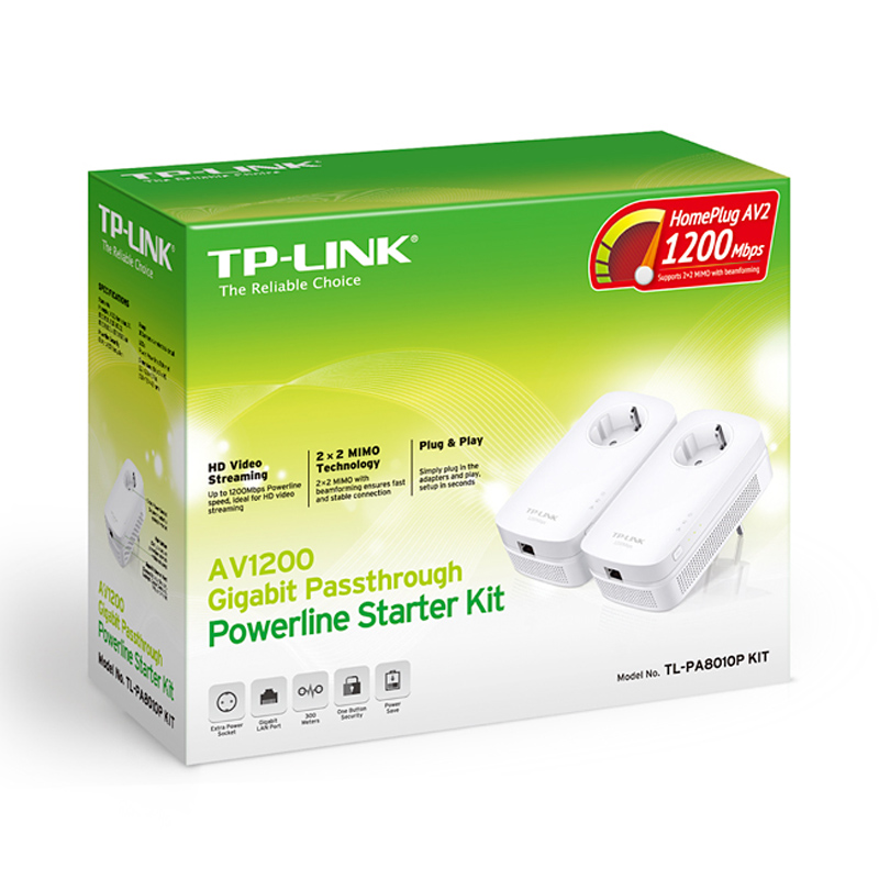 TP-Link TL-PA8010P KIT AV1200 Gigabit Powerline