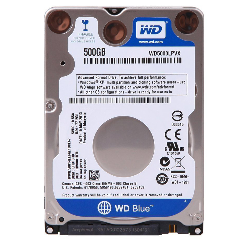 Western Digital Blue 500GB Festplatte