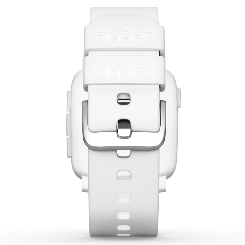 Pebble Time Smartwatch weiß