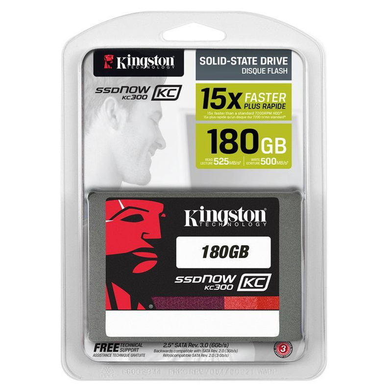 Kingston KC300 180GB SSD interne Festplatte