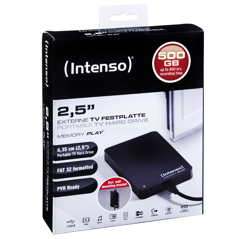 Intenso MemoryPlay 2,5 Zoll 500GB externe Festplatte