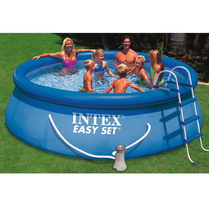 Intex Aufstellpool Easy Set Pools, Blau, 366 x 91 cm