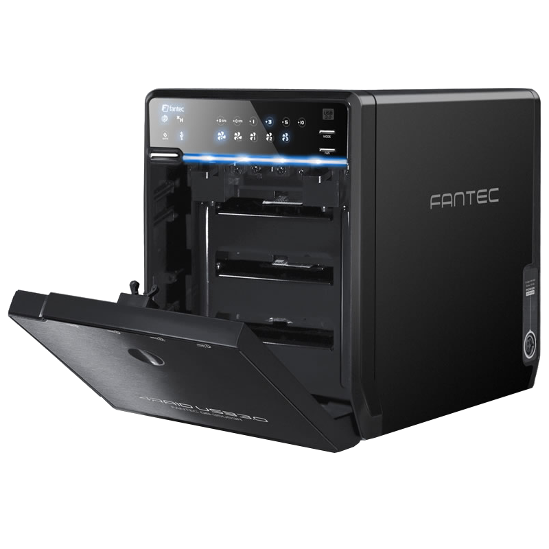 FANTEC QB-35US3R schwarz Gehäuse für 4 Festplatten