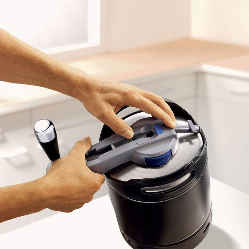 Philips HD3620/25 Perfect Draft Bierzapfanlage (Metallfässer 6 Liter) schwarz