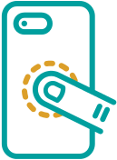 Happy Strappy Smartphone Fingerhalter ganz silber