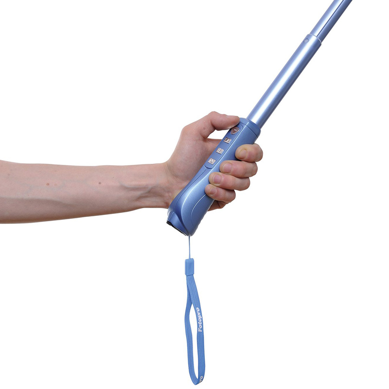 Rollei Selfie Stick Arm Extension mit Bluetooth Auslöser blau