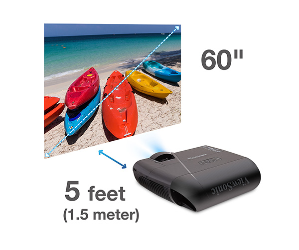 ViewSonic LightStream PJD7835HD DLP-Projektor schwarz Ausstellungsgerät