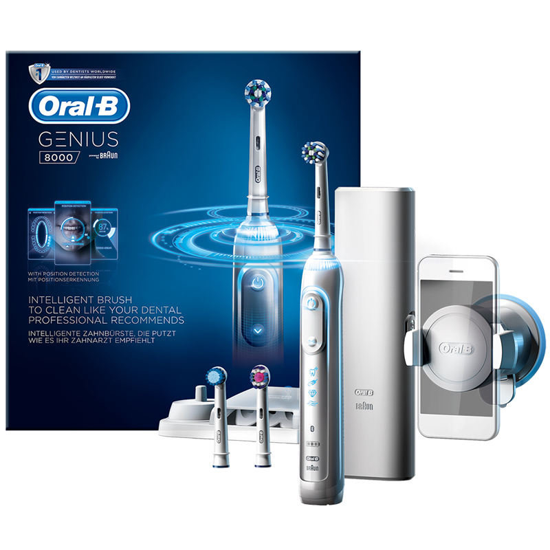Braun Oral-B Genius 8000s Elektrozahnbürste weiß Ausstellungsgerät