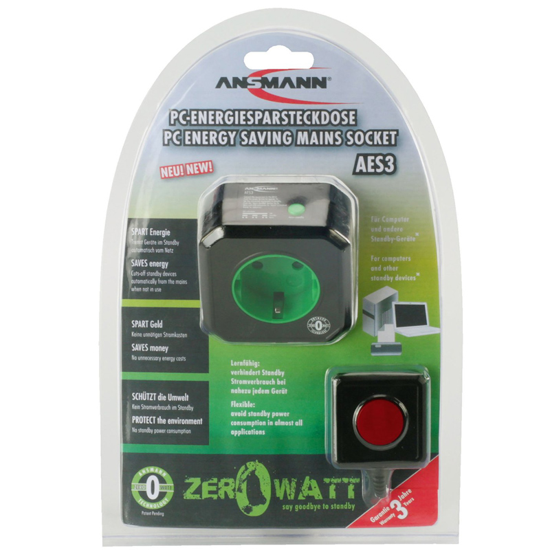 Ansmann AES3 Energiespar-Steckdose