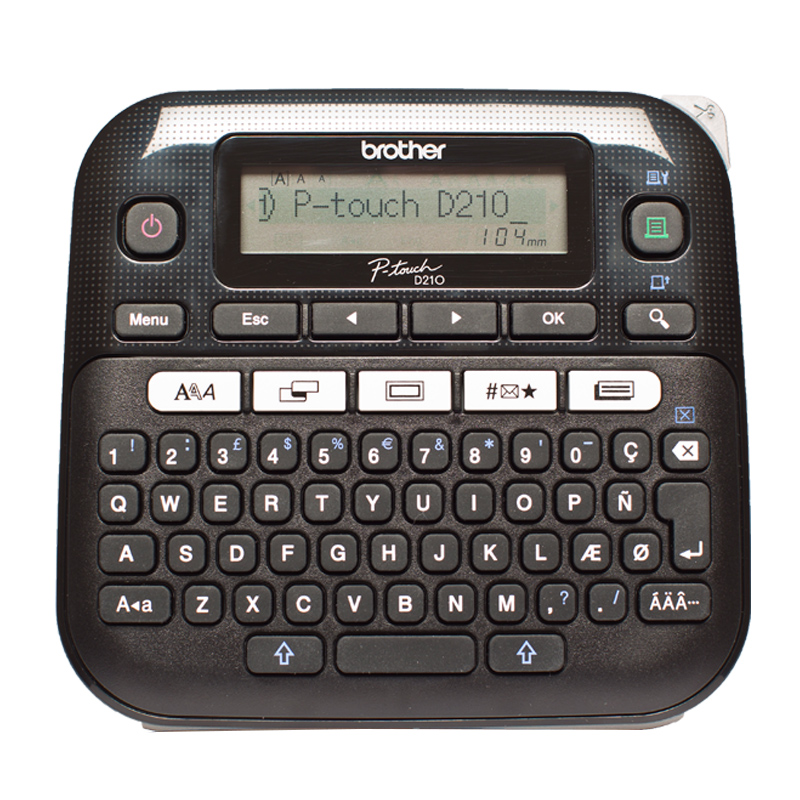 Brother PTD210ZG1 P-Touch D210 Beschriftungsmaschine (2. Wahl) (neutrale Verpackung)