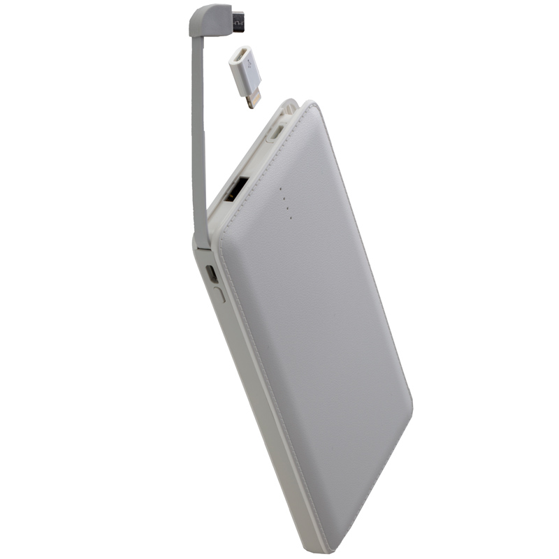 Peter Jäckel Powerbank ULTRA THIN LED 10000mAh Weiß