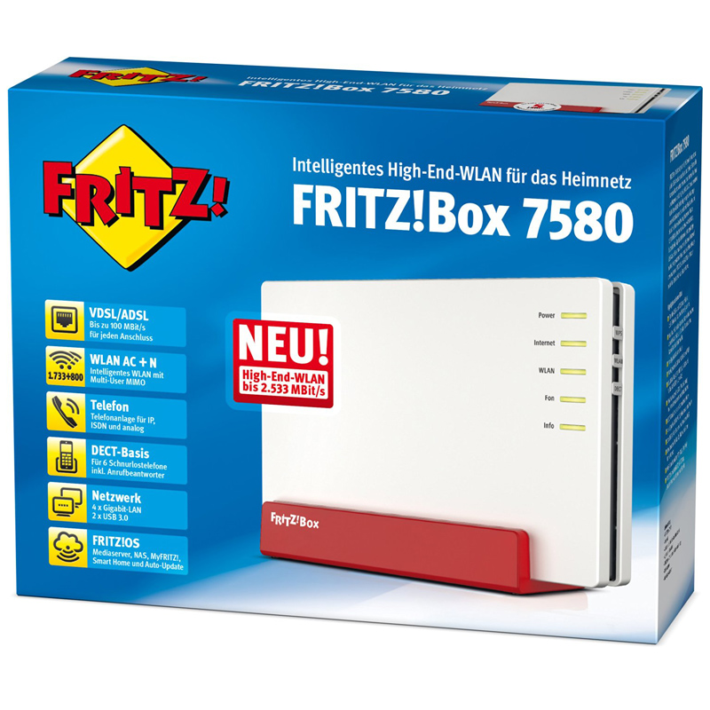 AVM FRITZ!box WLAN 7580 DSL-Router