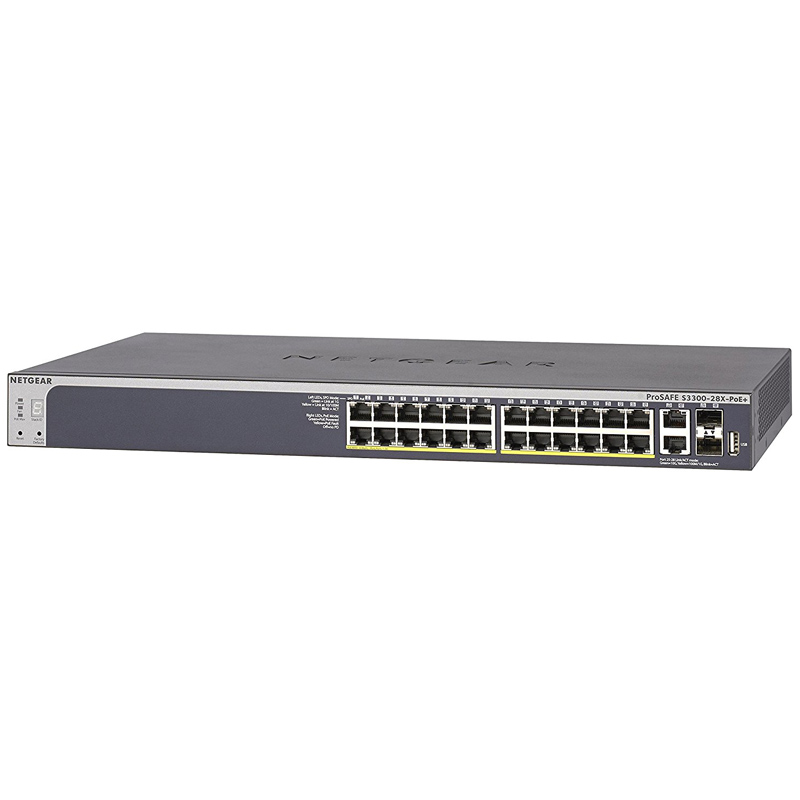 Netgear ProSAFE S3300 28Port stackable PoE Smart Switch