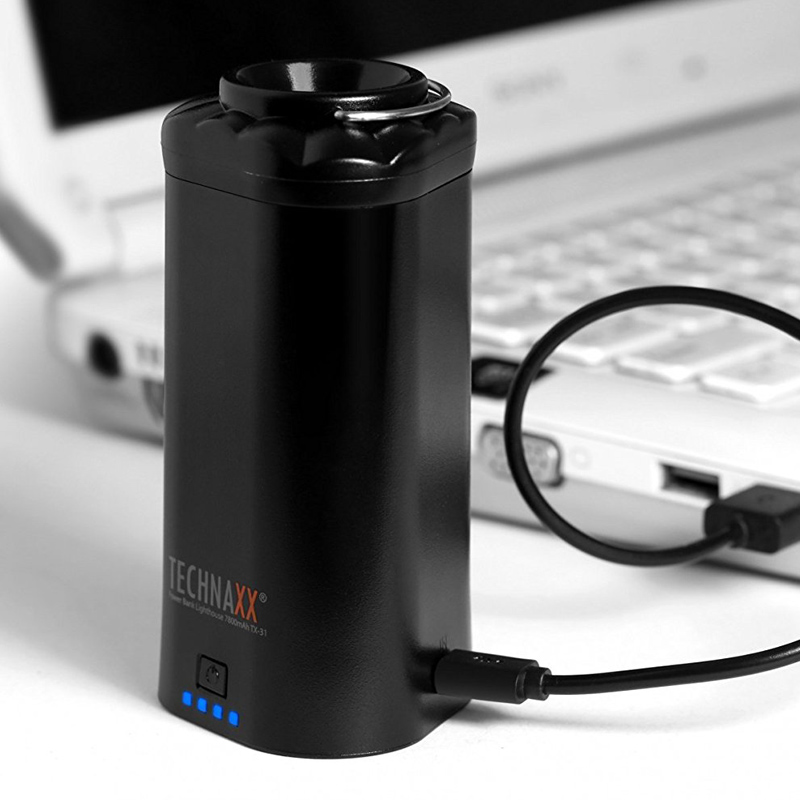 Technaxx TX-31 Lighthouse Power Bank schwarz