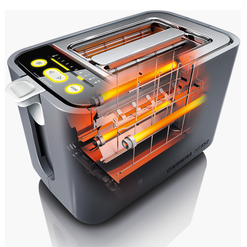 Carrera 552 Quarz Toaster mit digitaler Steuerung