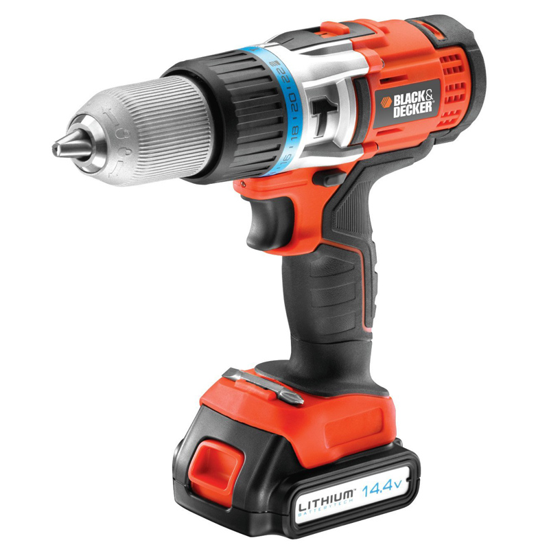 Black + Decker EGBHP148BK Akku-Schlagbohrschrauber