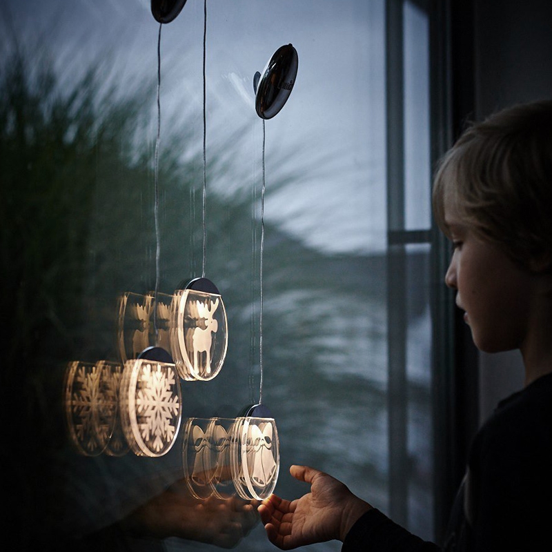 Krinner Lumix Deco Lights LED-Acrylglastaler Schneekristall