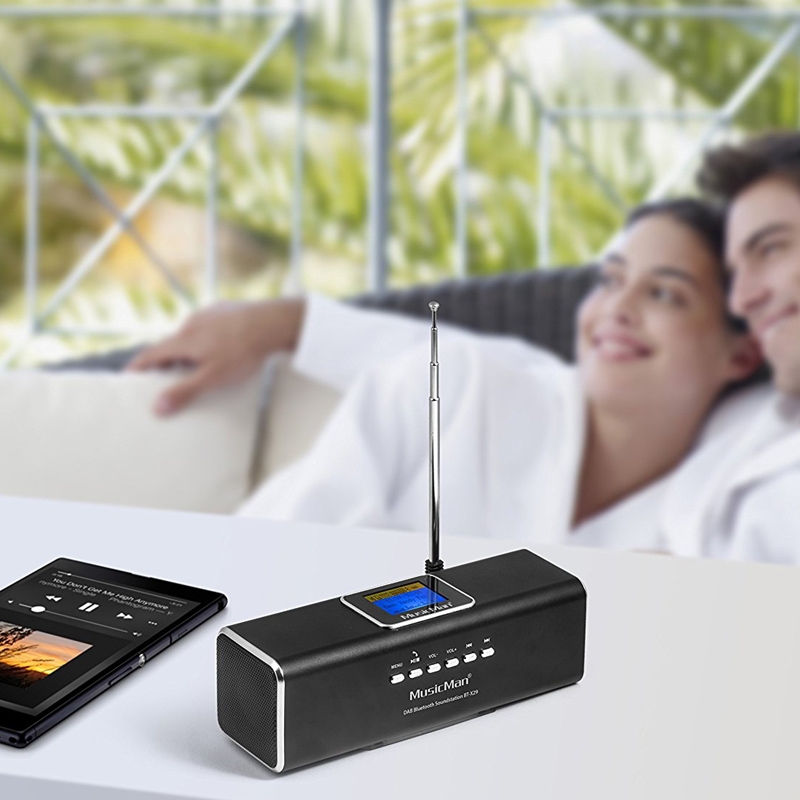 MusicMan BT-X29 DAB Bluetooth Soundstation schwarz