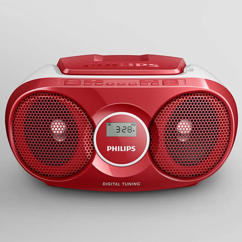Philips AZ215R/12 CD-Radio rot