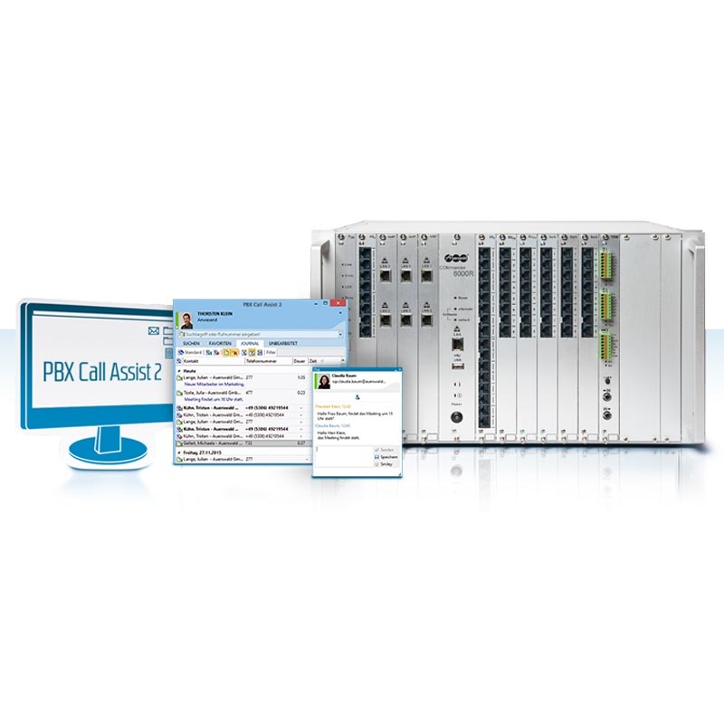 Auerswald COMmander 6000RX 48,26cm 19Zoll Gehaeuse / Grundfreischaltung