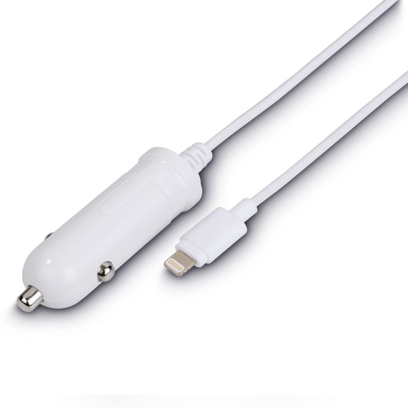 Hama Kfz-Ladegerät, Lightning, 2,4 A, Weiß