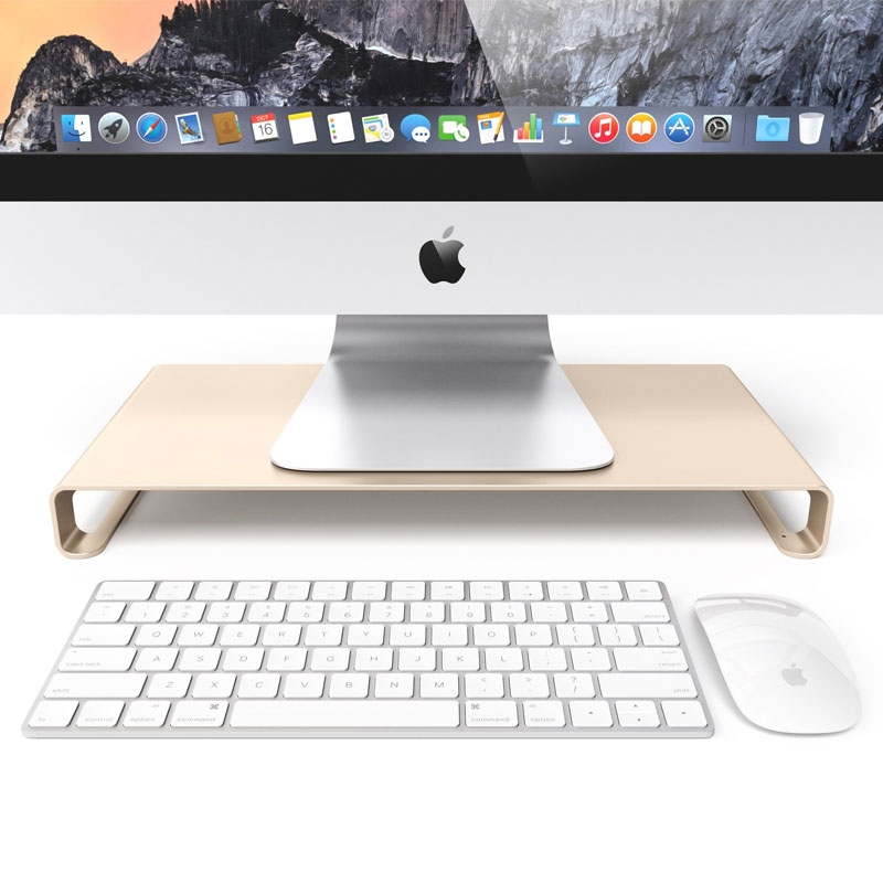 Satechi Slim Aluminum Monitor Stand Gold