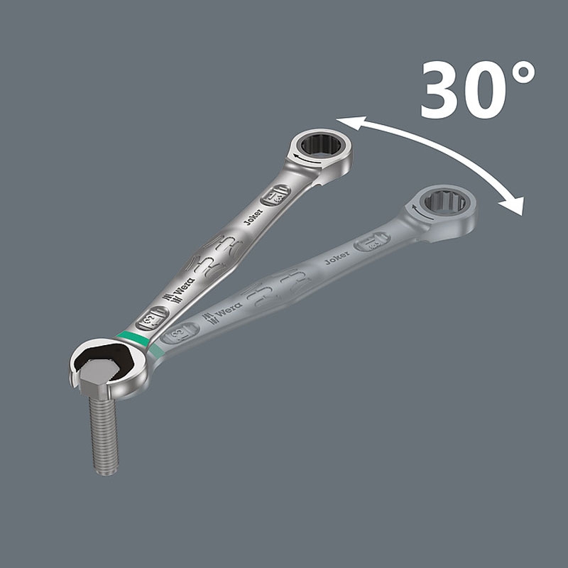 Wera Joker 4-tlg. Maul-Ringratschenschlüssel-Satz