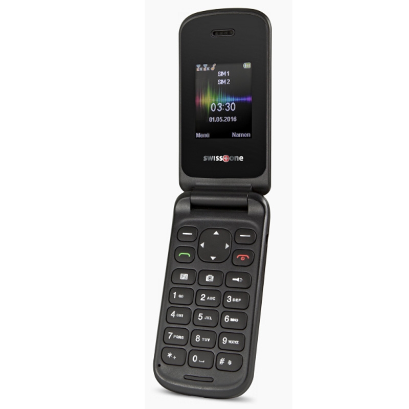 Swisstone SC330 Dual-SIM Klapphandy schwarz