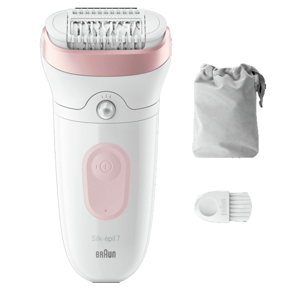 Braun Silk-épil 7 7-030 Epilierer weiß/flamingorosa