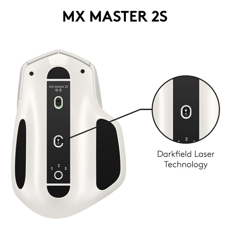 Logitech MX Master 2S kabellose Maus hellgrau