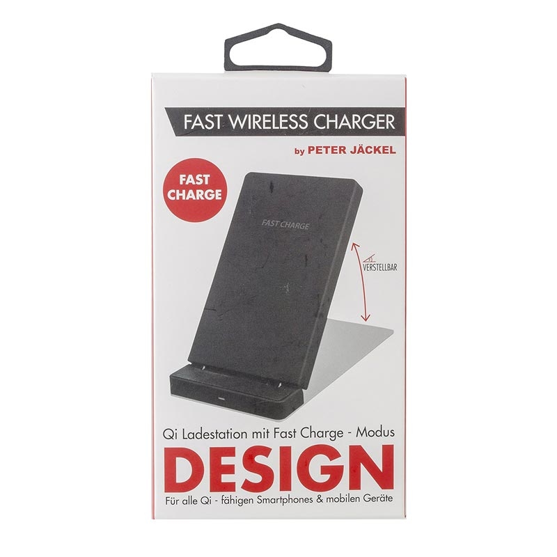 Peter Jäckel Qi Fast Charge Wireless Charger DESIGN Black