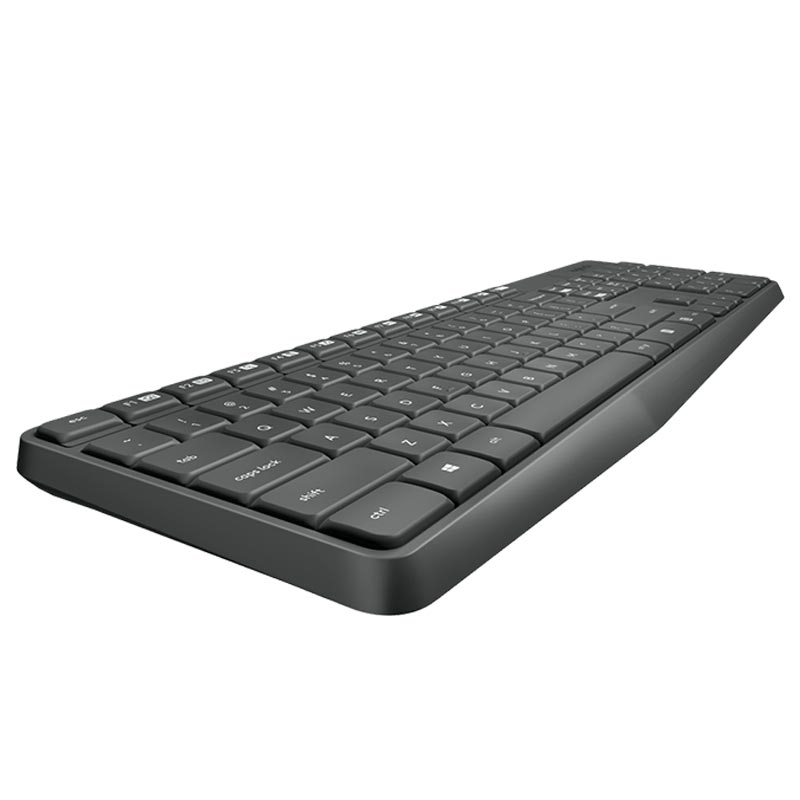Logitech MK235 Wireless Tastatur mit Maus Combo Anthrazit
